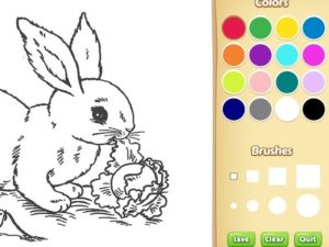 สมุดระบายสีกระต่ายสำหรับเด็ก เกมออนไลน์