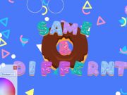 โดนัทเหมือนกันและแตกต่างกัน เกมออนไลน์