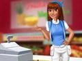สาวพนักงานจัดการเงินในซูเปอร์มาร์เก็ต เกมออนไลน์