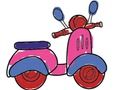 การระบายสีการขี่สกูตเตอร์ในเมือง เกมออนไลน์