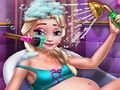 การดูแลอ่างอาบน้ำของราชินีหิมะที่ตั้งครรภ์ เกมออนไลน์