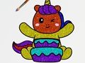 สมุดระบายสีกลิตเตอร์ยูนิคอร์น  เกมออนไลน์