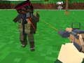 Blocky Zombie และการยิงยานพาหนะ  เกมออนไลน์