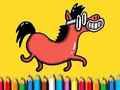 กลับไปยังโรงเรียน: หนังสือระบายสีม้า เกมออนไลน์
