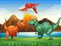 ไดโนเสาร์หลากสีตรงกัน 3 เกมออนไลน์