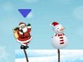 ซานต้าสโนว์แมนกระโดด  เกมออนไลน์