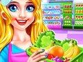 สาวซุปเปอร์มาร์เก็ตทำความสะอาด  เกมออนไลน์