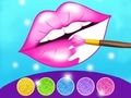 เกมระบายสีริมฝีปากกลิตเตอร์  เกมออนไลน์