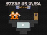 สตีฟ vs อเล็กซ์ Jailbreak  เกมออนไลน์