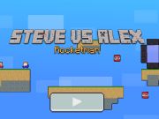 สตีฟ vs อเล็กซ์ ร็อคเก็ตแมน  เกมออนไลน์
