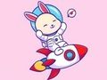 สมุดระบายสี: นักบินอวกาศกระต่าย  เกมออนไลน์