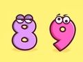 สมุดระบายสี: หมายเลข 8-9  เกมออนไลน์