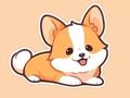 สมุดระบายสี: Corgi  เกมออนไลน์