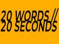 20 คำใน 20 วินาที  เกมออนไลน์