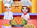 เชฟฝาแฝดทำอาหารมื้อเย็นวันขอบคุณพระเจ้า  เกมออนไลน์