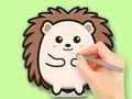 สมุดระบายสี: เม่นน่ารัก  เกมออนไลน์
