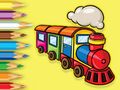 สมุดระบายสี: รถไฟวิ่ง  เกมออนไลน์