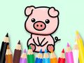 สมุดระบายสี: หมูน่ารัก 2  เกมออนไลน์