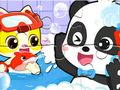 ปริศนาจิ๊กซอว์: เวลาอาบน้ำของแพนด้าน้อย  เกมออนไลน์