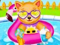 ทารกแรกเกิดอาบน้ำทารกลูกสุนัข  เกมออนไลน์