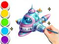 สมุดระบายสี: การเดินทางในอวกาศ  เกมออนไลน์