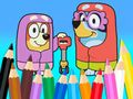 สมุดระบายสี: Bluey Flossing Grannies  เกมออนไลน์