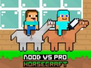 Noob กับ Pro HorseCraft  เกมออนไลน์