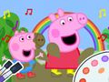 สมุดระบายสี: Peppa Pig Muddy ตลกๆ  เกมออนไลน์