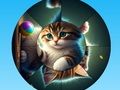 ปริศนาจิ๊กซอว์ทรงกลมรวบรวมรูปภาพกับลูกแมวน่ารัก  เกมออนไลน์