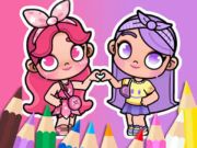 สมุดระบายสี: BFF ในโลกอวตาร เกมออนไลน์ สมุดระบายสี: BFF ในโลกอวตาร เกมออนไลน์