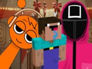 Nextbots ในเกม Minecraft Squid Sprunki  เกมออนไลน์
