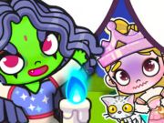 จิ๊กซอว์ปริศนา: Elphaba และ Glinda  เกมออนไลน์