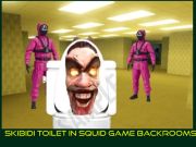 ห้องน้ำ Skibidi ในห้องนั่งเล่นเกมปลาหมึก  เกมออนไลน์