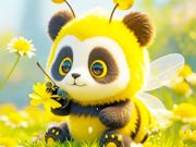 จิ๊กซอว์ปริศนา: แพนด้าผึ้ง  เกมออนไลน์
