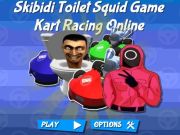 Skibidi Toilet Squid Game Kart Racing Online เกมออนไลน์