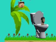 สปินในห้องน้ำ Skibidi Flappy Minecraft  เกมออนไลน์