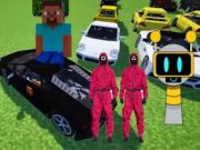 Minecraft Squid Sprunki Drift Multiplayer เกมออนไลน์
