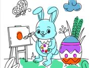 สมุดระบายสีกระต่ายอีสเตอร์  เกมออนไลน์