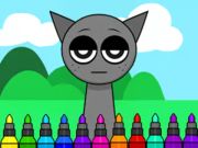 สมุดระบายสี: Sprunki Incredibox Gray  เกมออนไลน์