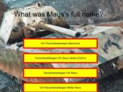 แบบทดสอบรถถัง: MAUS  เกมออนไลน์