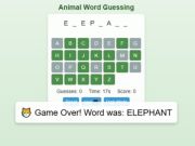 เกมการคาดเดาคำ Animal Word  เกมออนไลน์