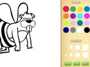 สมุดระบายสีสัตว์ตลกสำหรับเด็ก เกมออนไลน์