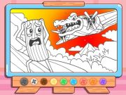 สมุดระบายสี: Bombardino Crocodilo เกมออนไลน์