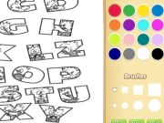 สมุดระบายสีสัตว์ตัวอักษรสำหรับเด็ก เกมออนไลน์