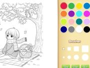 สมุดระบายสีที่สะดวกสบายสำหรับเด็ก เกมออนไลน์