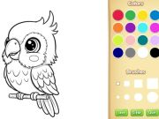 สมุดระบายสีสัตว์ Kawaii เกมออนไลน์