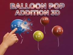 Balloon Pop Addition 3D เกมออนไลน์