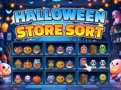 Halloween Store Sort เกมออนไลน์