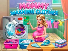Mommy washing clothes เกมออนไลน์