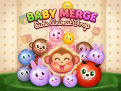 Baby Merge Cute animal drop เกมออนไลน์